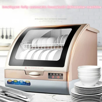 

Mini Dish Washer Machine for 6 Sets Tableware Sterilization Automatic Household Dishwasher for Dishes