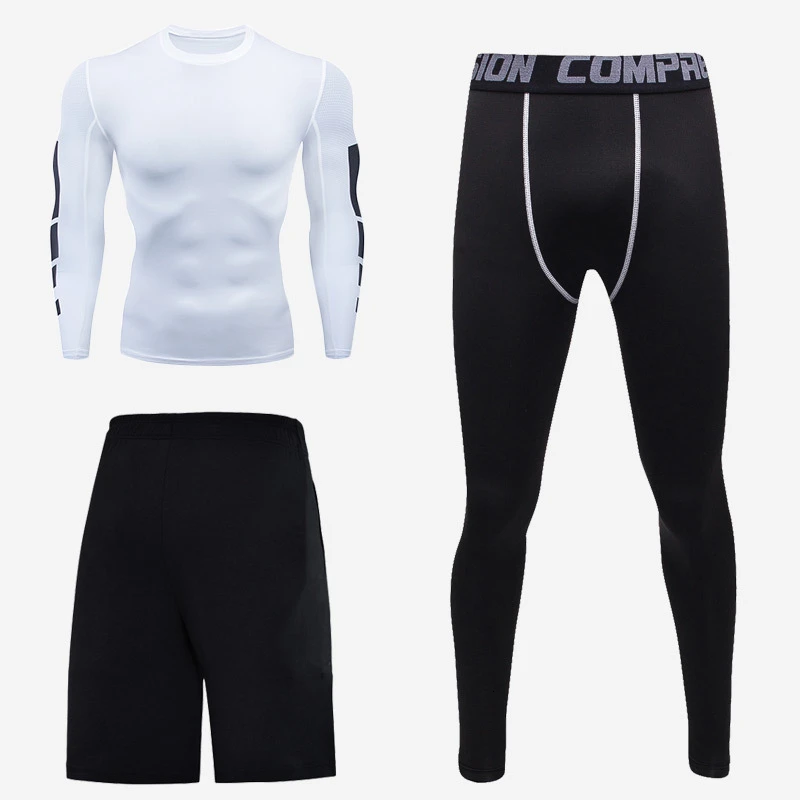 Men sportswear-3-8 Мужская спортивная Светоотражающая толстовка на молнии, спортивный костюм, Мужская эластичная дышащая одежда для пробежек, тренировок, фитнеса, тренажерного зала, спортивная одежда для бега - Цвет: Men sportswear-3-8