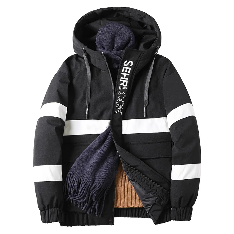 Chaquetas, парка Jaketa Homem, белая зимняя куртка для мужчин, с разрезом, с принтом, Мужская парка с капюшоном, брендовая, свободная, с хлопковой подкладкой