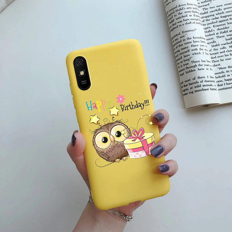 עבור xiaomi redmi 9A 9AT 9i Case הסיליקון אופנה קשת לב דפוס טלפון עטיפה אחוריים עבור Redmi 9A Redmi9A a9 מקרה Fundas