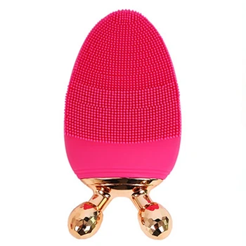 

Pink Vibration Face Cleaner Brush Machine Electric Facial Cleanser Cleansing Brush Blackhead Removal Washing Skin Care Massager