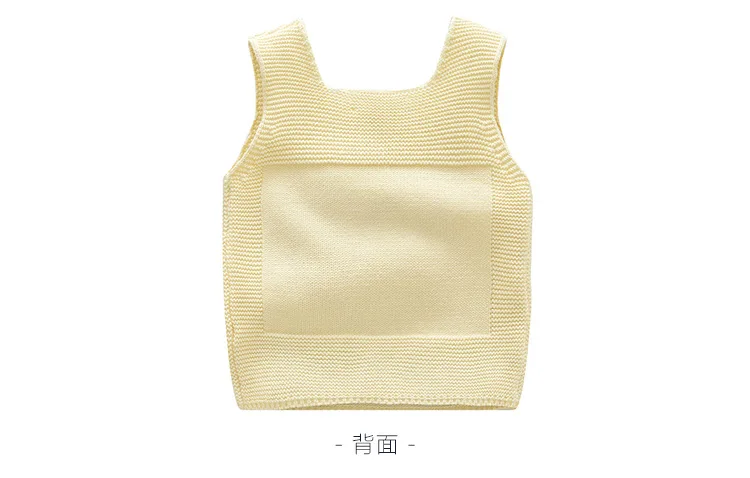 Autumn And Winter New Style Children Yarn Waistcoat Europe And America ai heart·traeh bao Knitted Vest Pure Cotton