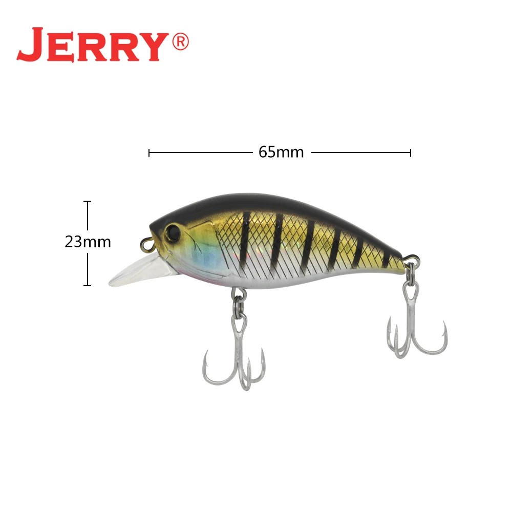 Jerry Cutie Trout Bass Fishing Lures Crank Long Casting Bait 65mm14.5g  Wobbles Topwater Shore Fishing Plug Artificial Bait