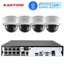 KANTURE H.265+ 8CH 4CH 5MP POE CCTV NVR система 3MP аудио Антивандальная система безопасности/наружная POE ip-камера видеонаблюдения