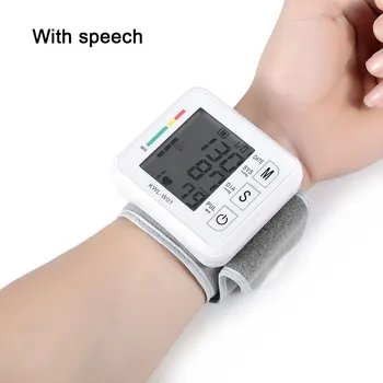 

Blood Pressure Monitor Large LCD Display Adjustable Wrist Cuff Automatic Accurate Reading Memory Sphygmomanometer For Home Use