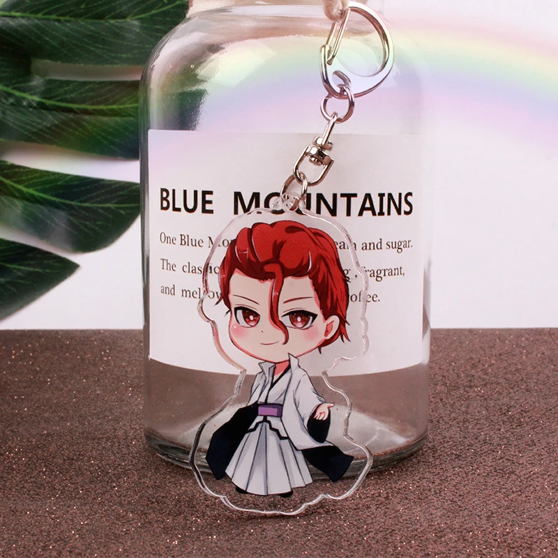 Брелок для ключей в стиле аниме брелок BLEACH Kurosaki Ichigo с акриловой фигуркой модель