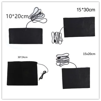 

1pc USB Warm Paste Pads Fast-Heating Carbon Fiber Heating Pad Safe Portable Heating Warmer Pad for Cloth Vest Jacket shoes socks