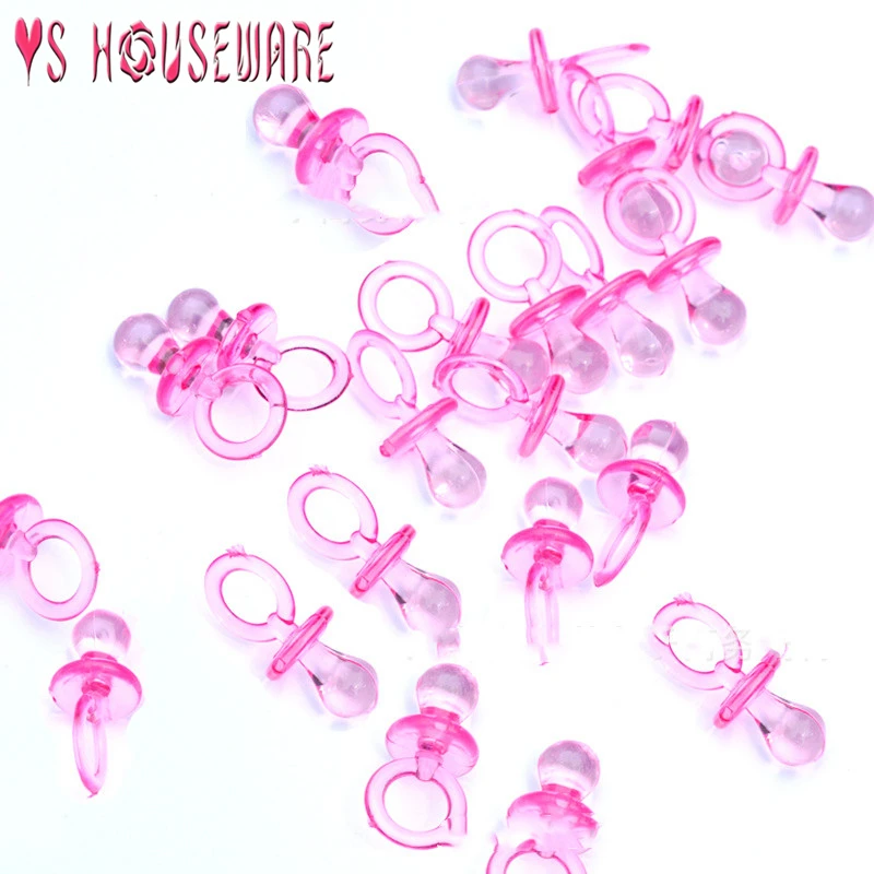 50 шт. маленькие пустышки с алмазной огранкой для детского душа вечерние