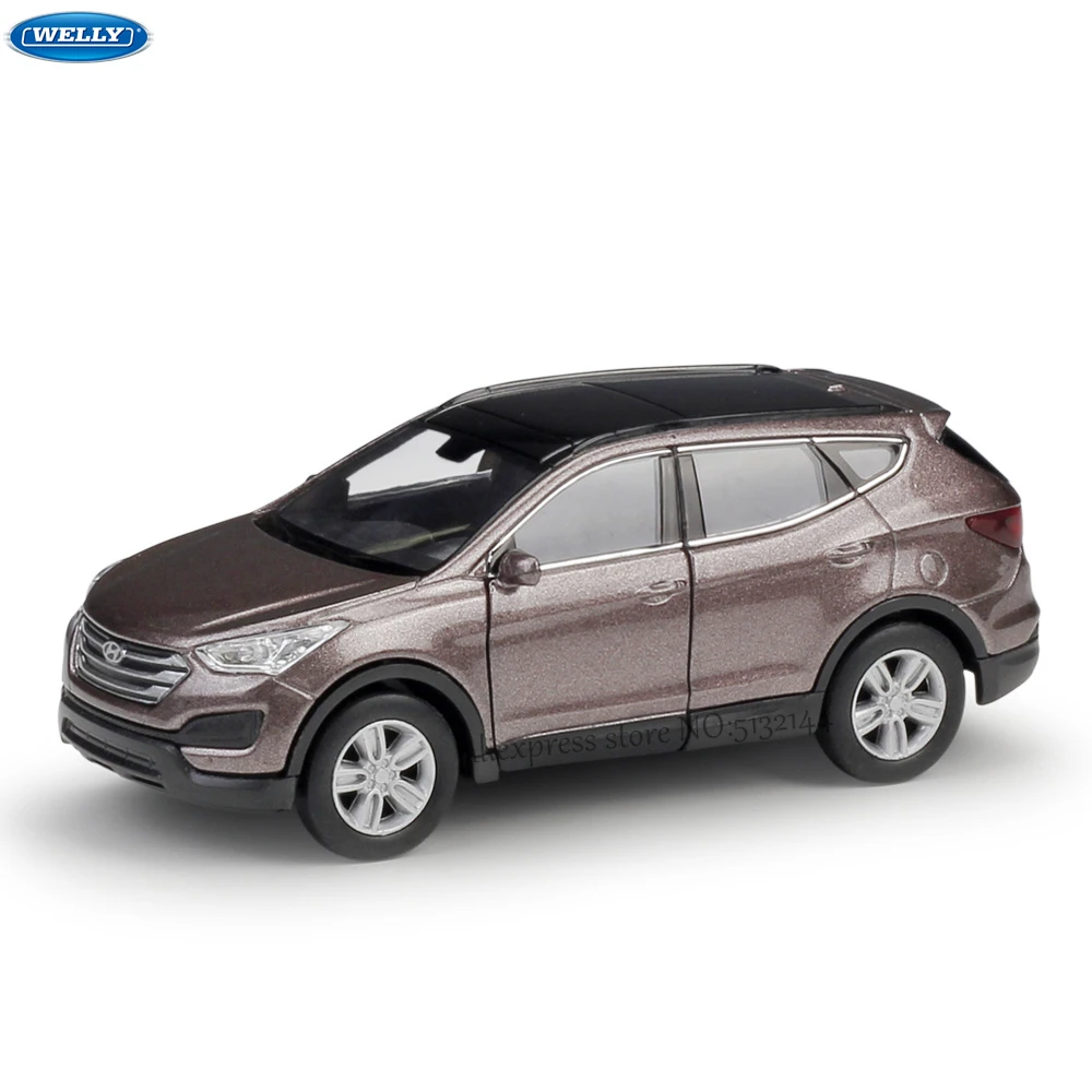 

WELLY 1:36 Hyundai Santafe simulation alloy car model machine Simulation Collection toy pull-back vehicle