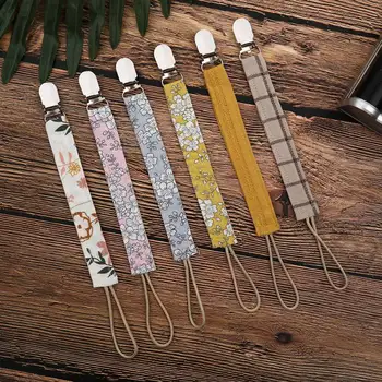 

Baby Pacifier Clip Chain Cotton Linen Holder Pacifier Soother Clips Leash Belt Nipple Holder For Infant