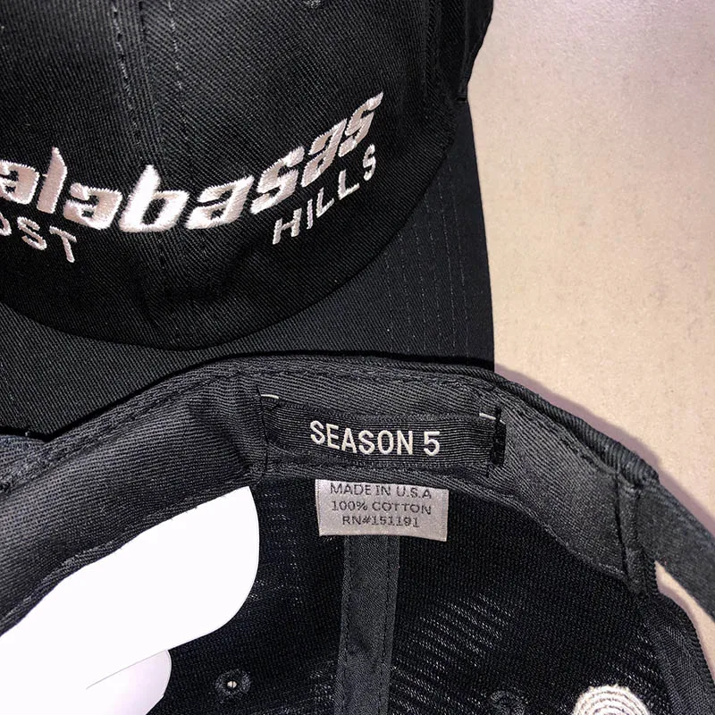 Kanye West Calabasas Cali спортивная бейсболка 5 сезон вышивка хип-хоп Уличная одежда Кепка s