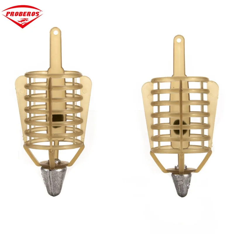 

2020New Style Fishing Bait Cage 20g/30g/40g/50g Connector Sinker Feeder Bait Holder Thrower Carp Fishing Tackle Tool Accessories