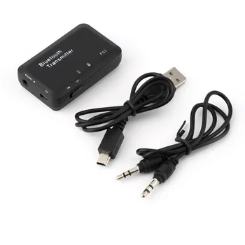 

3.5mm Bluetooth Transmitter Transmite Mini Bluetooth V3.0 Audio Transmitter Stereo Adapter for TV iPod Mp3 Mp4 PC Wholesale