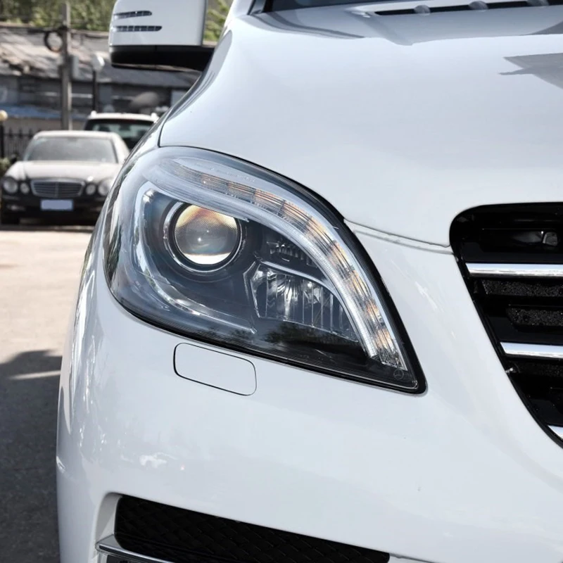 Для 12-15 Benz W166 M-Class ML300 ML350 ML400 ML450 ML500 абажуры фары прозрачный абажур фары оболочки