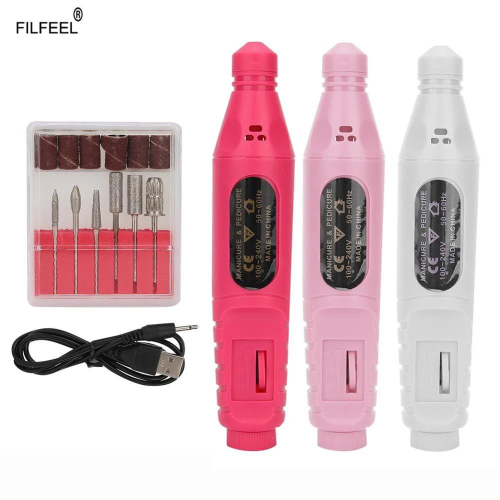 Электрическая машинка для маникюра и педикюра набор инструментов