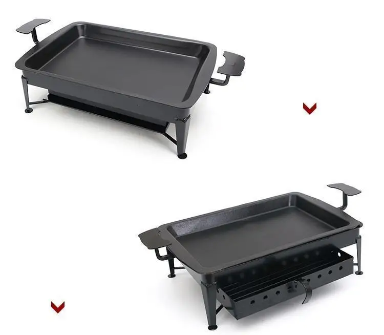 Bbq Grelha Para Parrilla Portatil Carbon Charcoal Churrasqueira Churrasco Grill For Outdoor Kebab Seafood Fish Barbecue Plate