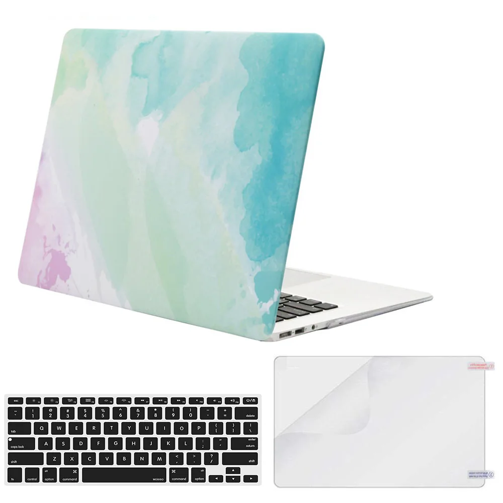 RainbowMist Case MOSISO ноутбука в виде ракушки чехол для Macbook Pro 13 A1706 A2159 A1708 A1502 Матовый Прозрачный чехол для телефона чехол Mac Air 13 дюймов A1932 A1466 - Цвет: RainbowMist Case