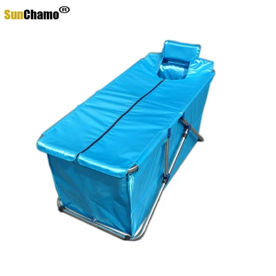 Folding Portable Bathtub Inflatable Padded Bathtub Adult Foldable Bath Tub Children's Safety Non-Inflatable