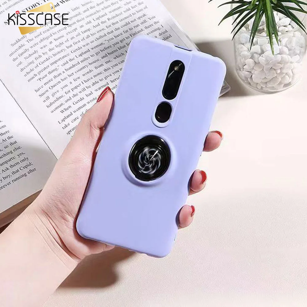 Чехол KISS с подставкой чехол для телефона iPhone 11 Pro MAX 360 регулируемое кольцо TPU Funda s XR