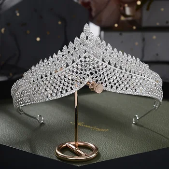 

Bridal Women's Wedding Crown Pageant Tiaras Bridal Headpiece Bronze