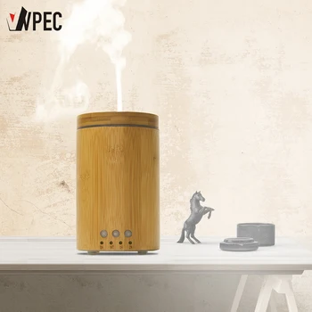 

VVPEC 150ml Real Bamboo Air Humidifier Ultrasonic Essential Oil Aroma Diffuser For Home Office