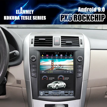 

PX6 Car Bluetooth Screen Android 9.0 GPS Navigation Multimedia Player For Toyota Corolla 2012 10.4 Inch Tesla Carplay Head Unit