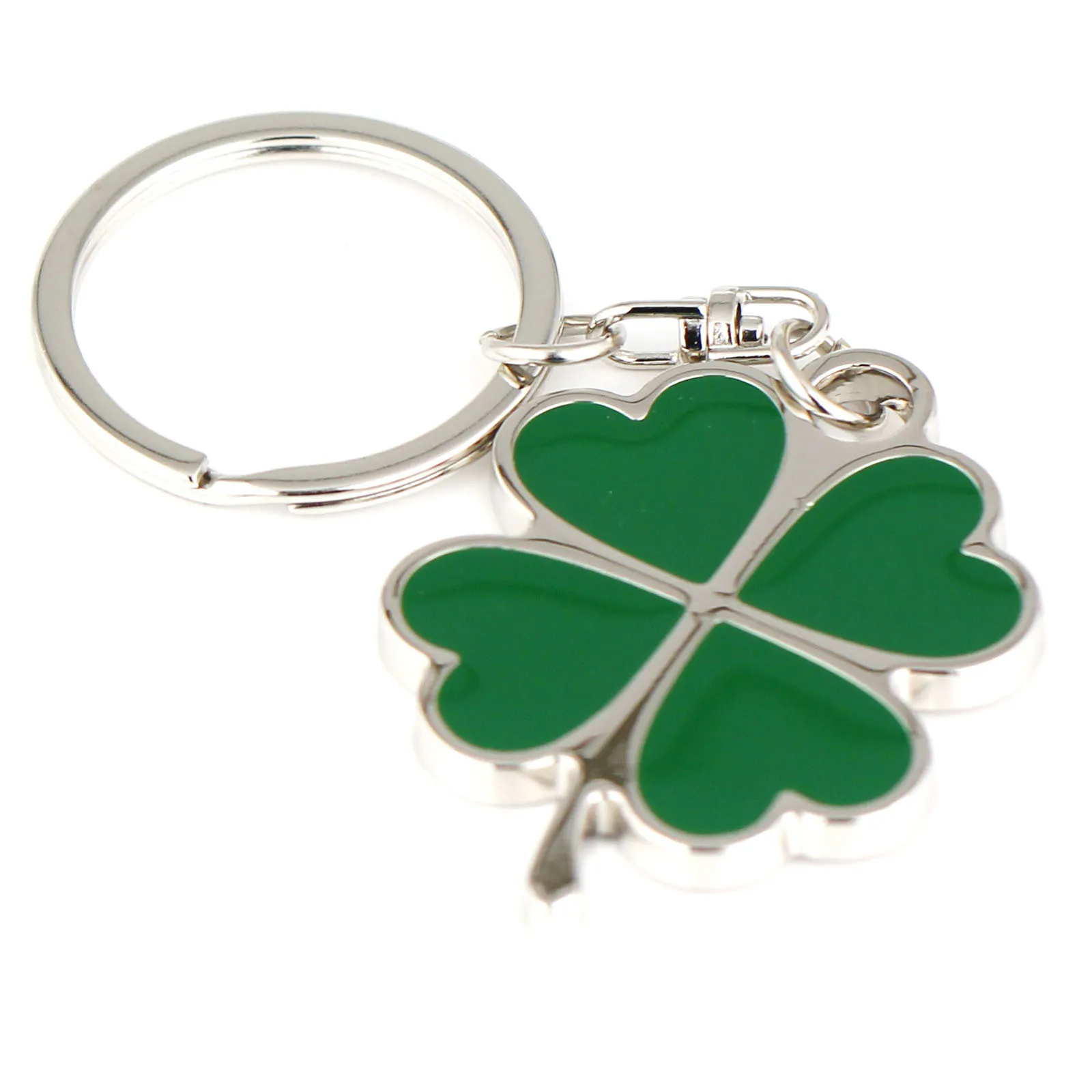 

Creative Home Gift Accessories Green Clover Keychain Fashion Key Chain Key Ring