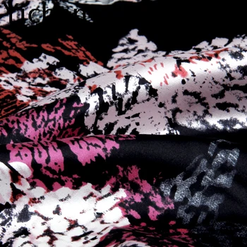 

94% real silk 6% Spandex Mulberry Elastic Printing Shandong Ice Beautiful Satin Silk