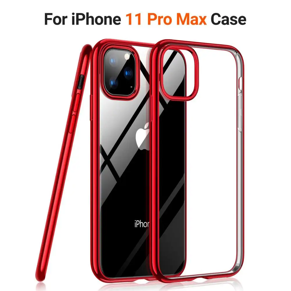 

Arvin Soft Case for iPhone 11 Pro Max Case Ultra-Thin Slim Fit Silicone TPU Cover Plating Edge for iPhone 11 Pro Bumper