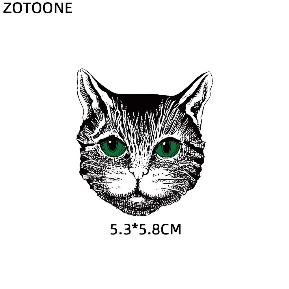 ZOTOONE красочные нашивки в виде животных Тигр бык-голова-патч железо на переводе для одежды футболки аксессуары аппликации теплопередача G - Цвет: ZT1219