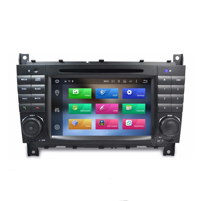 Excellent Android 9.0 4G 2 DIN Car DVD GPS For Mercedes /Benz W203 W209 W219 A -Class A160 C -Class C180 C200 CLK200 radio stereo 2