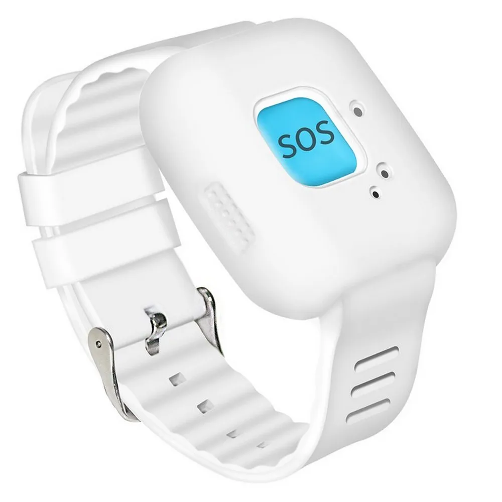 With Rubber sleeve GSM GPRS gps для пожилых детей старшего возраста кнопка SOS Аварийная сигнализация V28 сигнализация падения в режиме реального времени отслеживание Двусторонняя говорящая гео-забор уход - Цвет: With Rubber sleeve