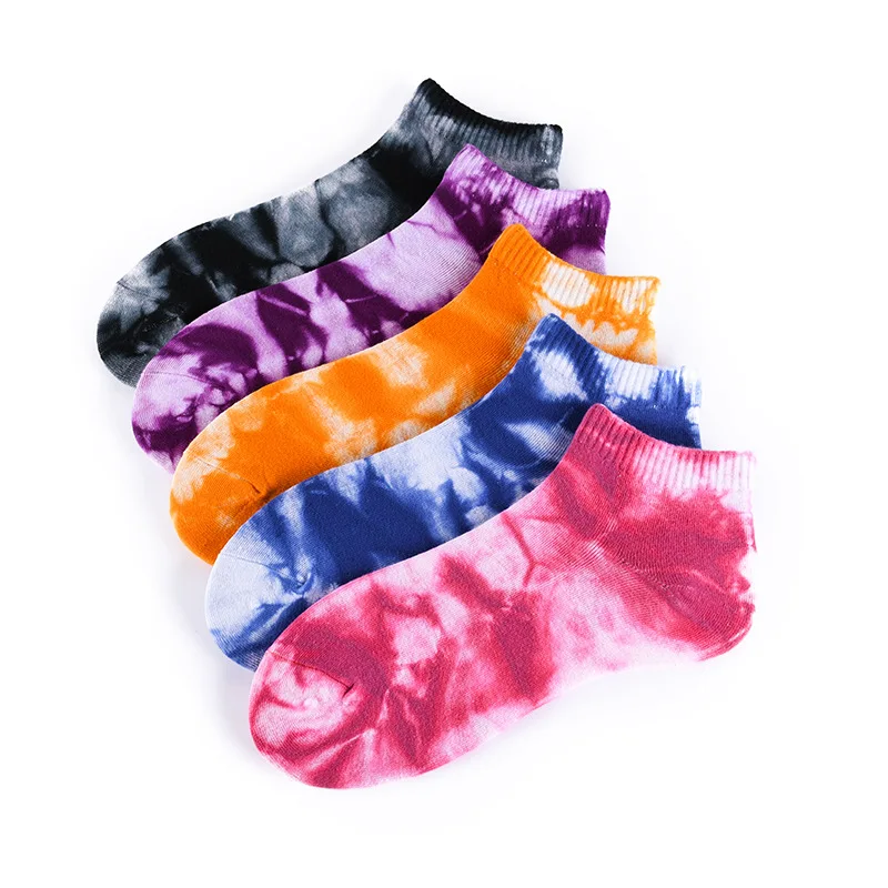 Мужские и женские уличные баскетбольные носки ins контрастных цветов с высокой