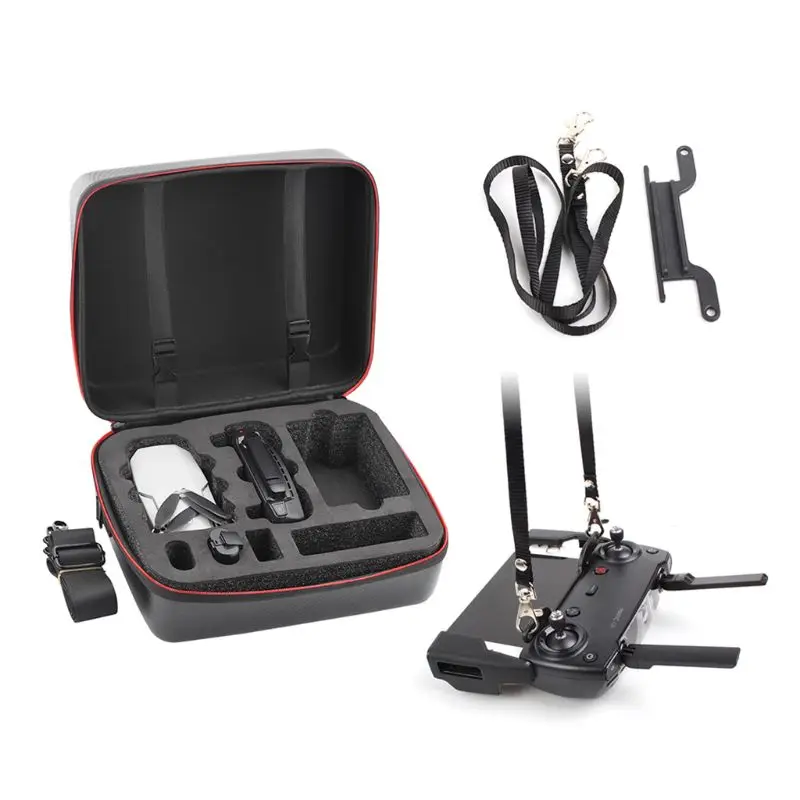 Buy Nylon/PU Carry Case Storage Shoulder Bag with Remote Lanyard for DJI Mavic Mini