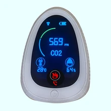 

Fashionsmart Wifi CO2 Meter Work With App,Portable Indoor Gas Smoke Sensor Meter Detector With Temperature And Humidity