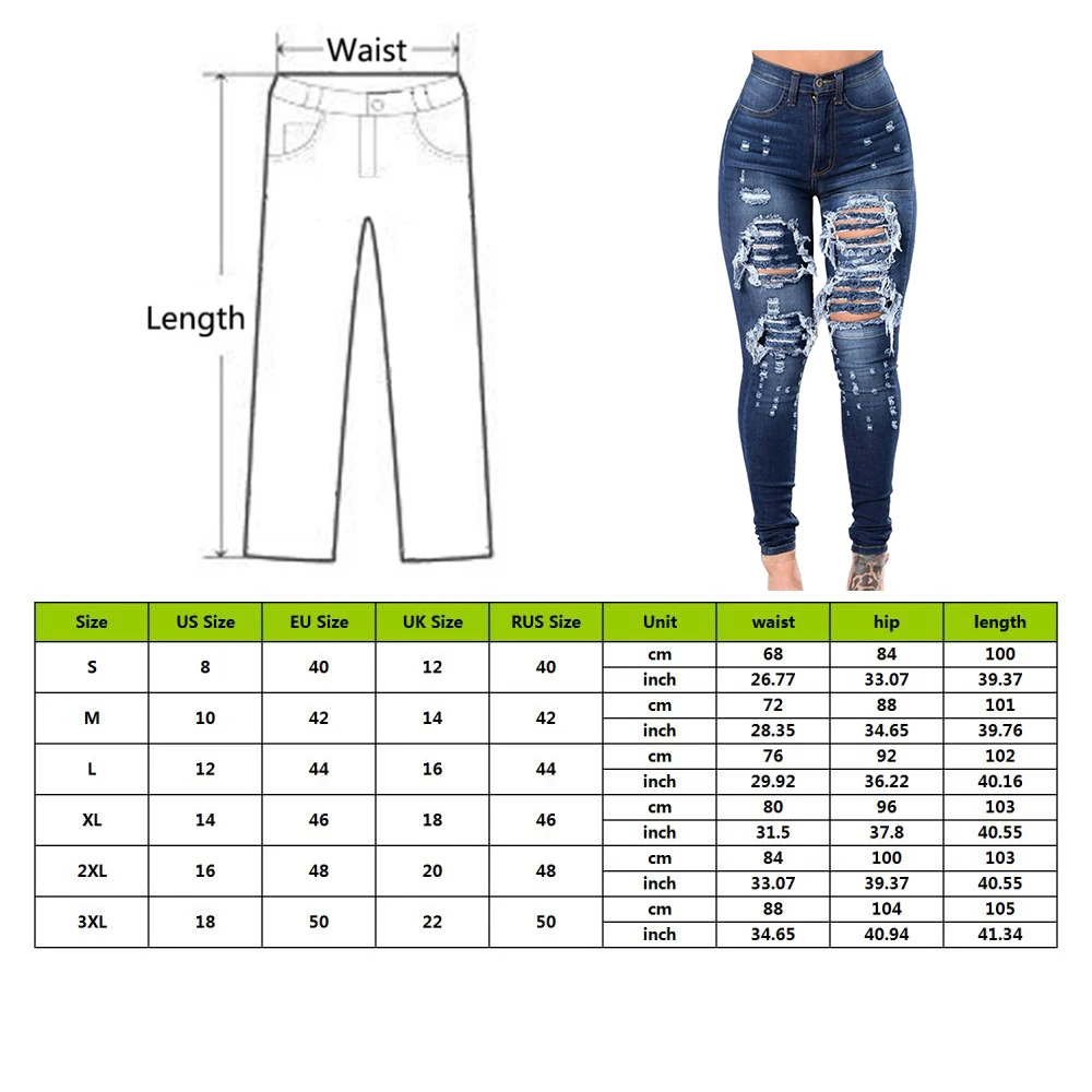 Puimentiua, модные повседневные ультра эластичные рваные джинсы, женские обтягивающие джинсовые штаны, брюки, женские узкие джинсы с высокой талией, Новинка