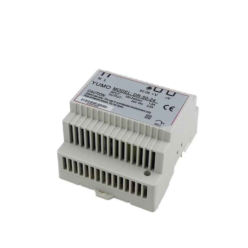 

DR-50-24 24V 2A single output smps 48w din rail power supply switching