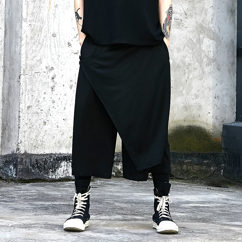 Men's Black Trousers Leisure Trend 