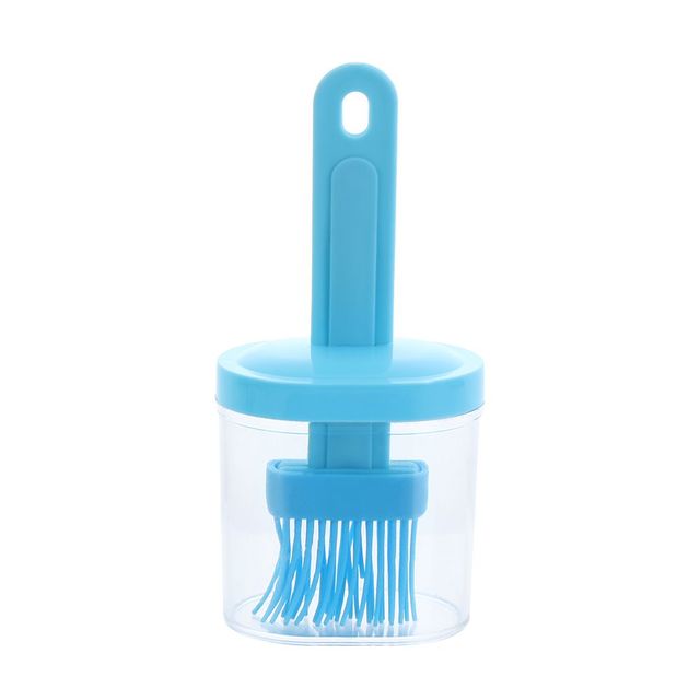 Silicone Oil Bottle With Brush Grill Brushes Liquid Oil Pastry Kitchen Baking BBQ Tool Temperature Resistant Brush