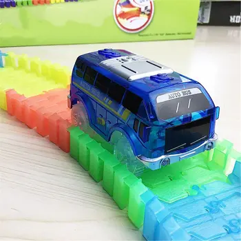 

Light Up Toy Car Track Accessories Racing Car with 5 Flashing LED Lights Compatible with Most Tracks 634F