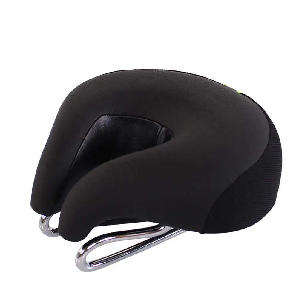 Wide Bicycle Seat Without Nose Mountain Bike Saddle Comfortable Bicycle Seat Cushion High Strength Breathable for Men Saddle