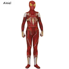 Игра PS4 Человек-паук косплей костюм Железный Паук Питер Паркер Человек-паук супер герои спандекс боди костюм для взрослых мужчин детей