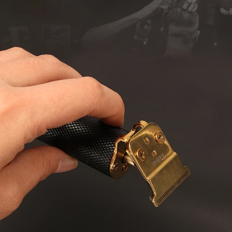 Kemei Pro Li T-Outlinergtx Cordless Hair Trimmer professional Hair Clipper Men beard Haircut Machine Barber Edge Pivot Motor-7