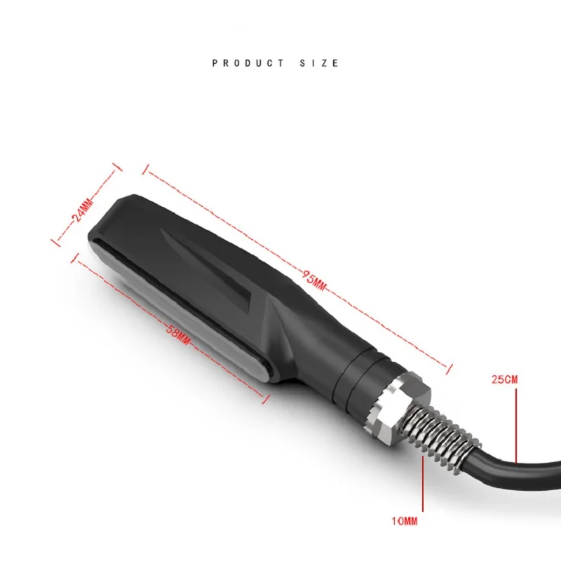 1/2 шт./лот мотоцикл поворотники светильник течёт Лампа мотоцикл индикатор хвост мигалка мотоцикл светодиодный светильник