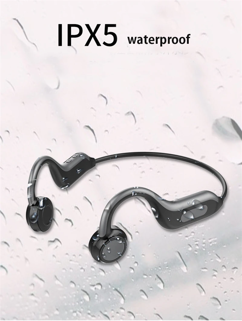 FELYBY B1 костная проводимость Bluetooth гарнитура Водонепроницаемый Беспроводной Спорт на открытом воздухе с микрофоном гарнитура громкой связи