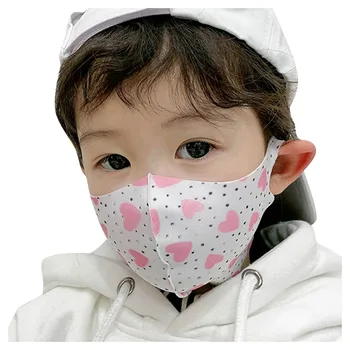 

Boys Girls Windproof Dust-Proof Face Mask Children Pupil Mask Cartoon Printing Filter Mask Fabric Face Mask washable#T2