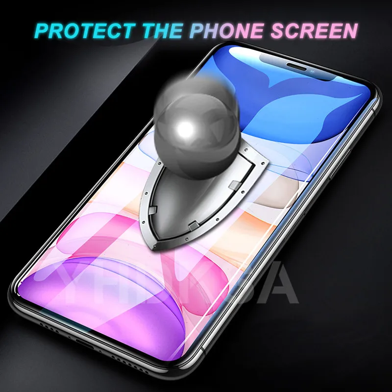 99D защитное закаленное стекло для iPhone 11 Pro X XR XS Max Защитное стекло для iPhone 8 7 6 6S Plus стеклянная пленка