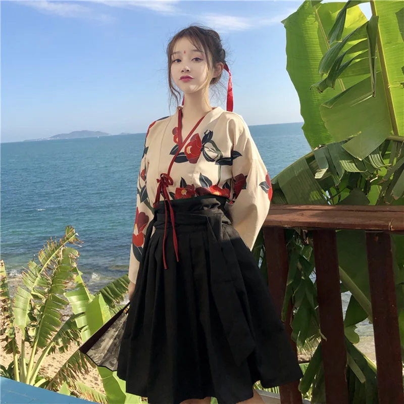 Традиционные японские кимоно ханьфу кимоно костюм гейши Косплей Obi Yukata женские сексуальные японские платья FF2196