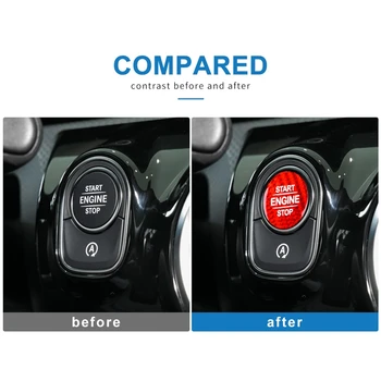 

Carbon Fiber Engine Start Button Sticker For Benz W177 Glb X247 W247 Gle W167 Gls X167 W464 Cla C118 Amg