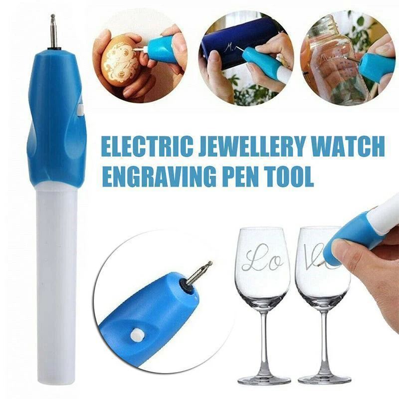 Barato Portátil grabado eléctrico pluma de tallado y grabado herramienta para joyas de acero de vidrio de Metal de tallado y grabado herramienta de grabado talla pluma ezYoMZw3Vr1